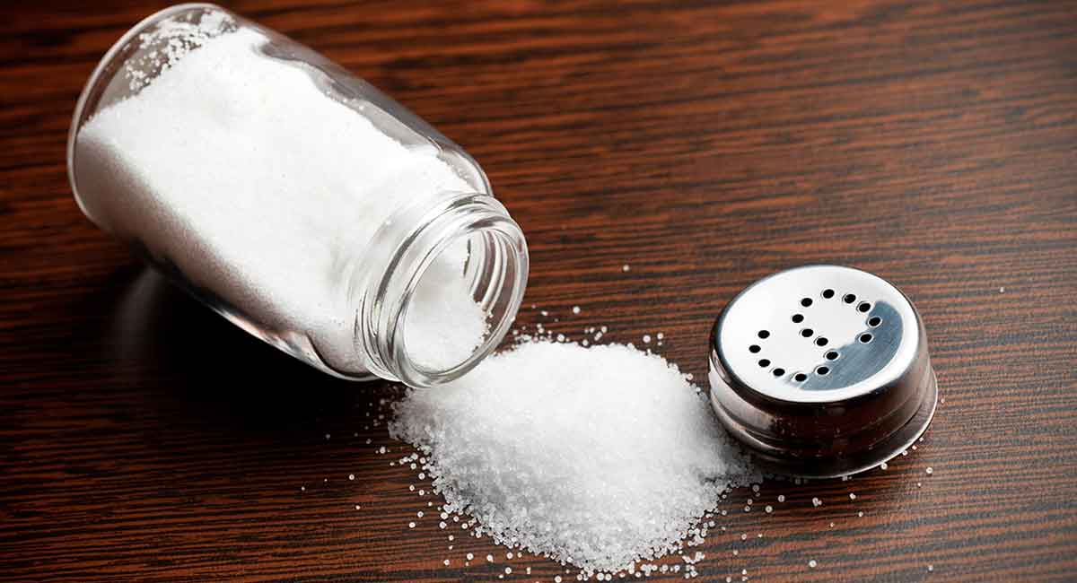 spilled salt shaker