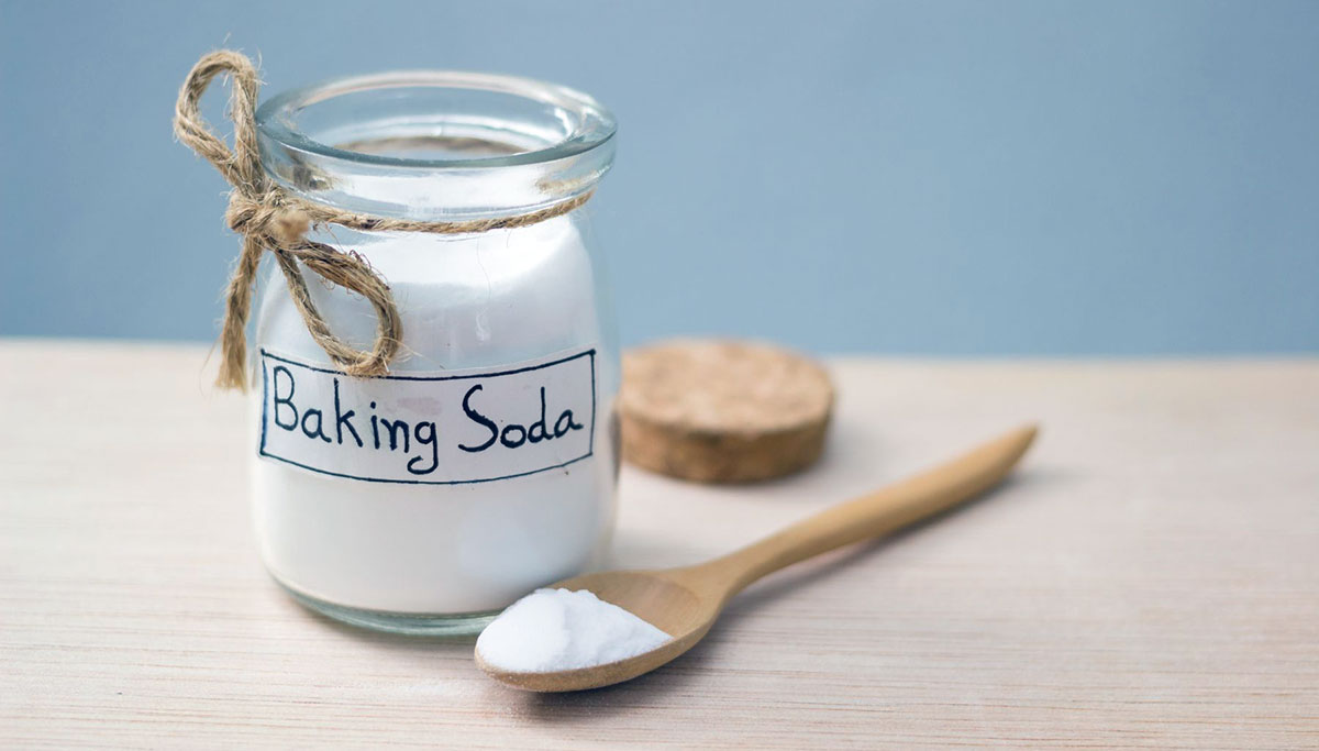 glass jar baking soda